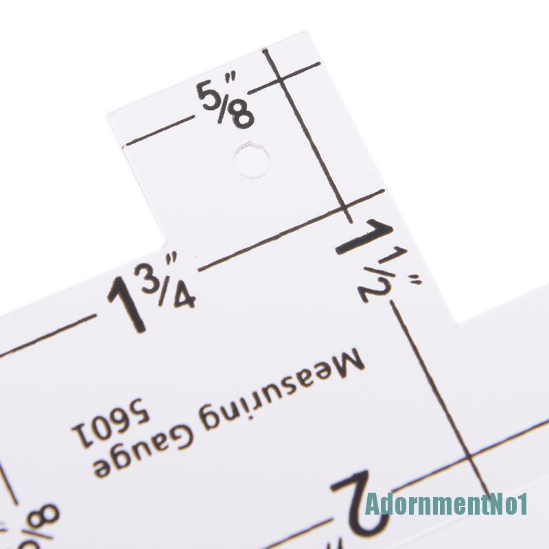 (AdornmentNo1) 1pc Alat Ukur Jahit / quilting Bahan Plastik Ukuran 2 &quot;
