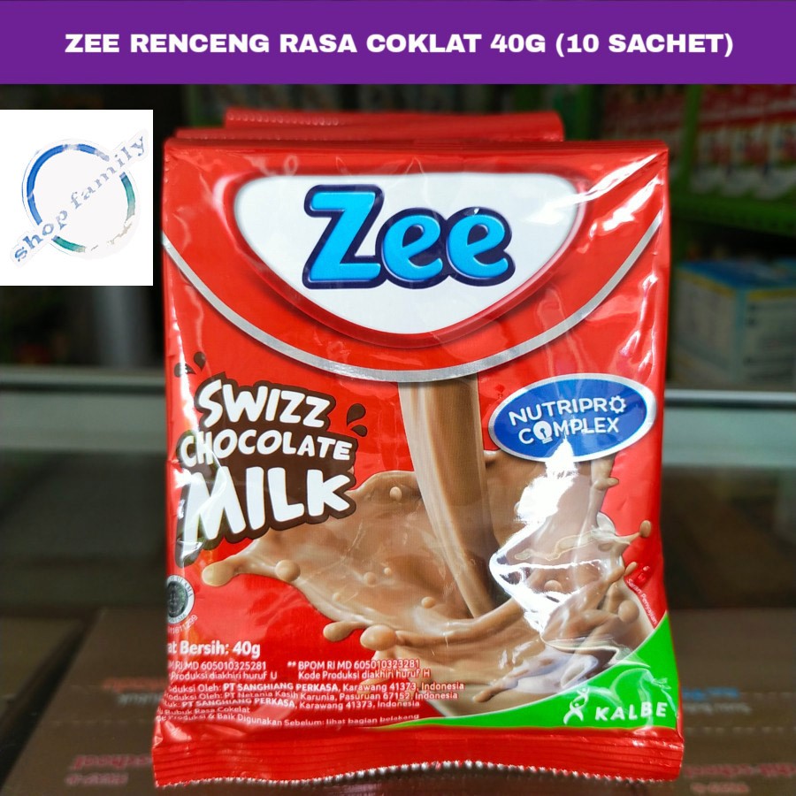 

ZEE RENCENG COKELAT 40GR ISI 10 SACHET + 1 SACHET