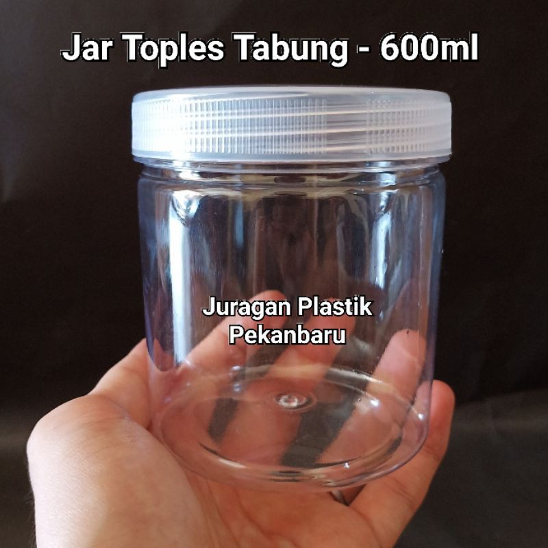 Jual Toples Jar Plastik Silinder 600ml Botol Toples Tabung Tinggi Untuk Kue Snack 600 Ml 500 7343