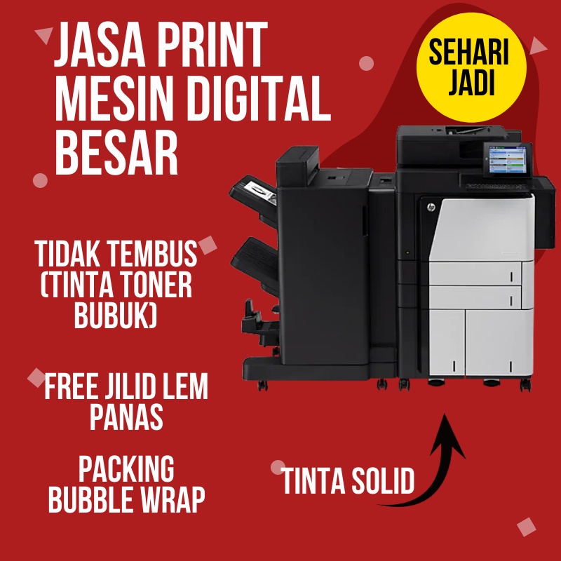 

JASA PRINT MURAH UKURAN A5, B5, A4 ANTI TEMBUS KIRIM FILE LANGSUNG JADI