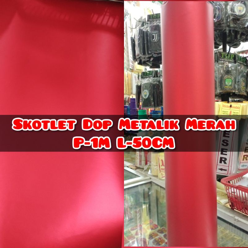 Skotlet Motor Dop Metalik Pcx Nmax Harga Permeter Merah Shopee Indonesia