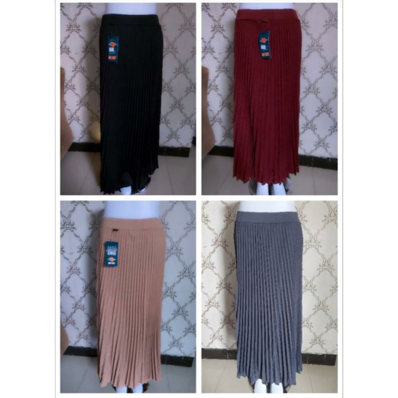 Rok plisket  hygt murah meriah
