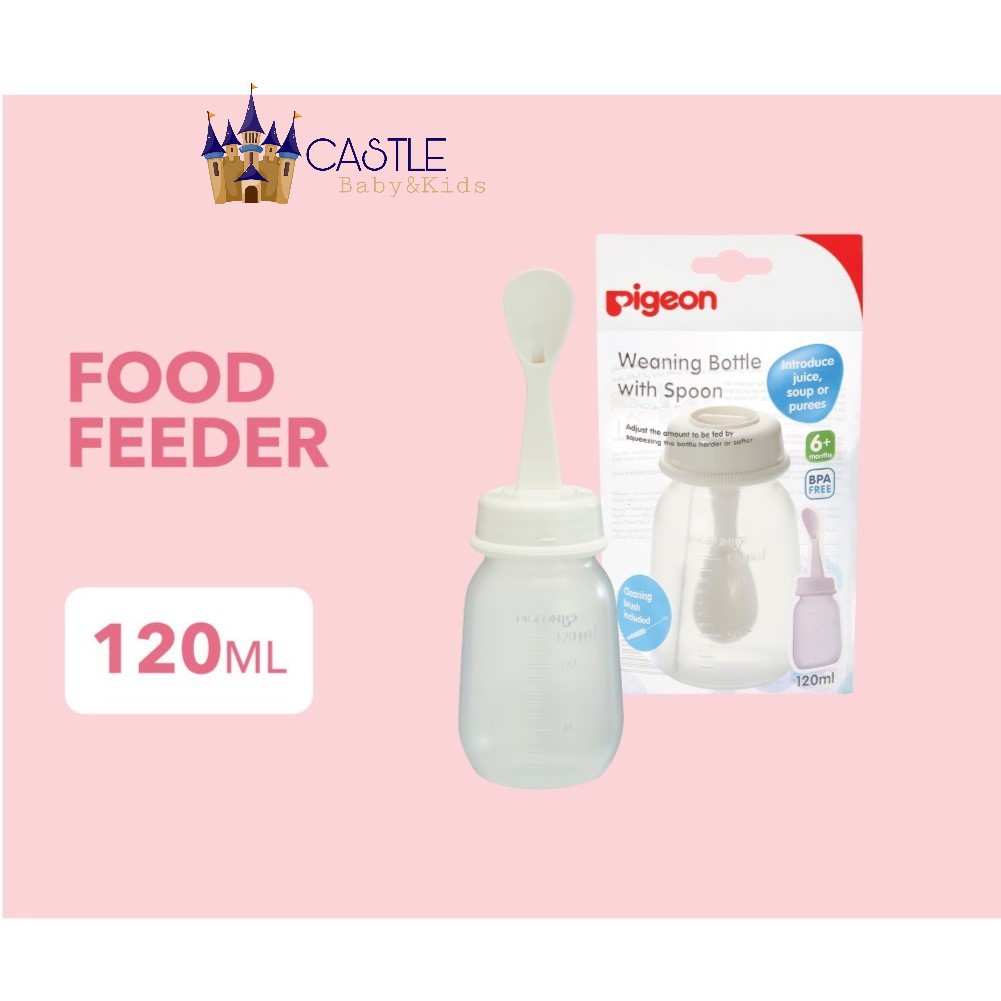 Castle - Pigeon Food Feeder 120Ml | Botol Sendok