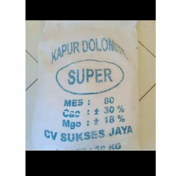 kapur pertanian dolomit 1 karung 50kg  khusus ojek only