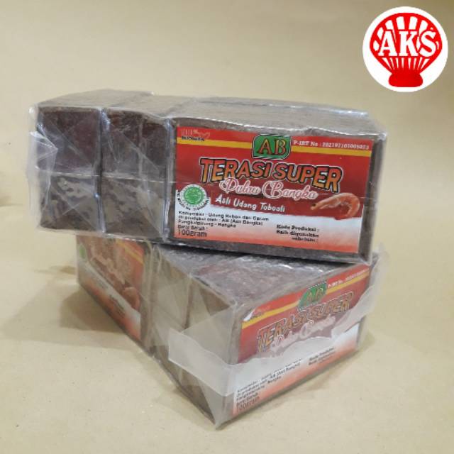 

Terasi Bangka cap AB 500gr (100gr x 5) makanan khas Bangka