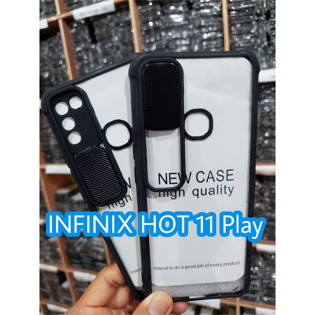 Hard Case INFINIX HOT 11 PLAY Case Fusion Slide Protection Case Shield Premium Casing Handphone