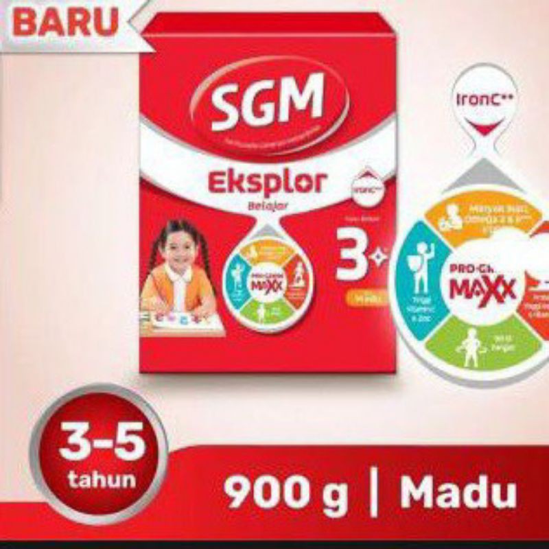

SGM Eksplor 3+ Rasa Madu / Vanila / Cokelat 900 gr