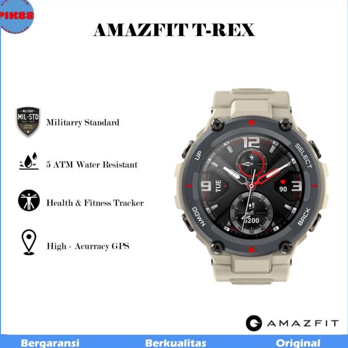Jam Tangan Amazfit T-REX Smartwatch GPS Military STD smart watch T rex