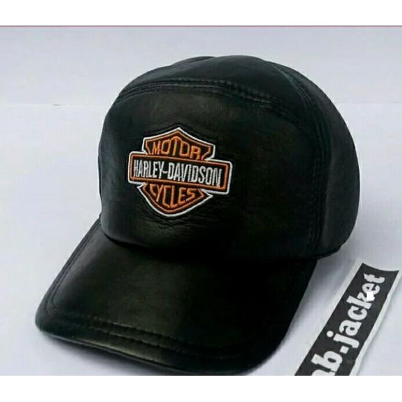 Topi Pria Harley Davidson Kulit Domba Asli Original ZMLeather
