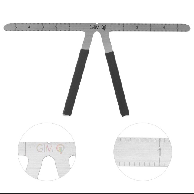 Penggaris Cetakan / sulam alis tatto Alis Eyebrow Balance Ruler Measure Shaping Tool