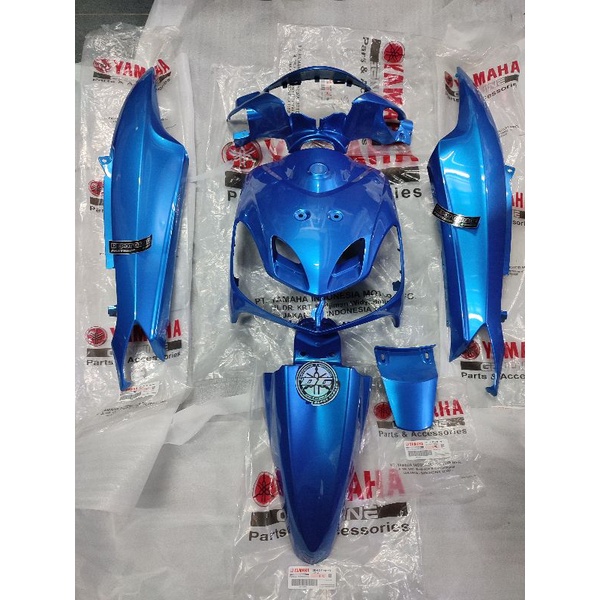 cover body yamaha mio smile garnis biru original yamaha geniun part
