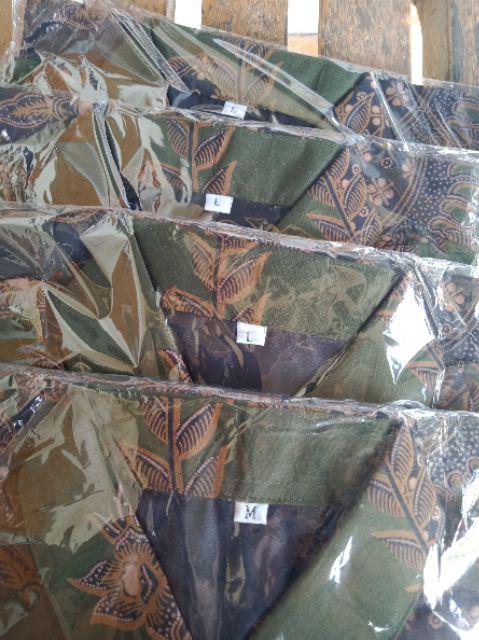 Setyo Luhur Hijau Batik Pria | Kemeja Batik Pria Lengan Panjang Katun Halus Primisima Furing Sragen