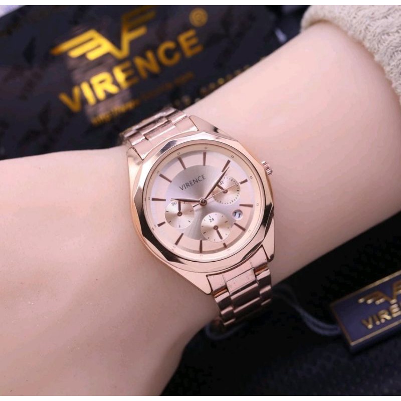 Jam Tangan VRNC Wanita Jam Tangan Stainliss Steel Terlaris Bahan Halus