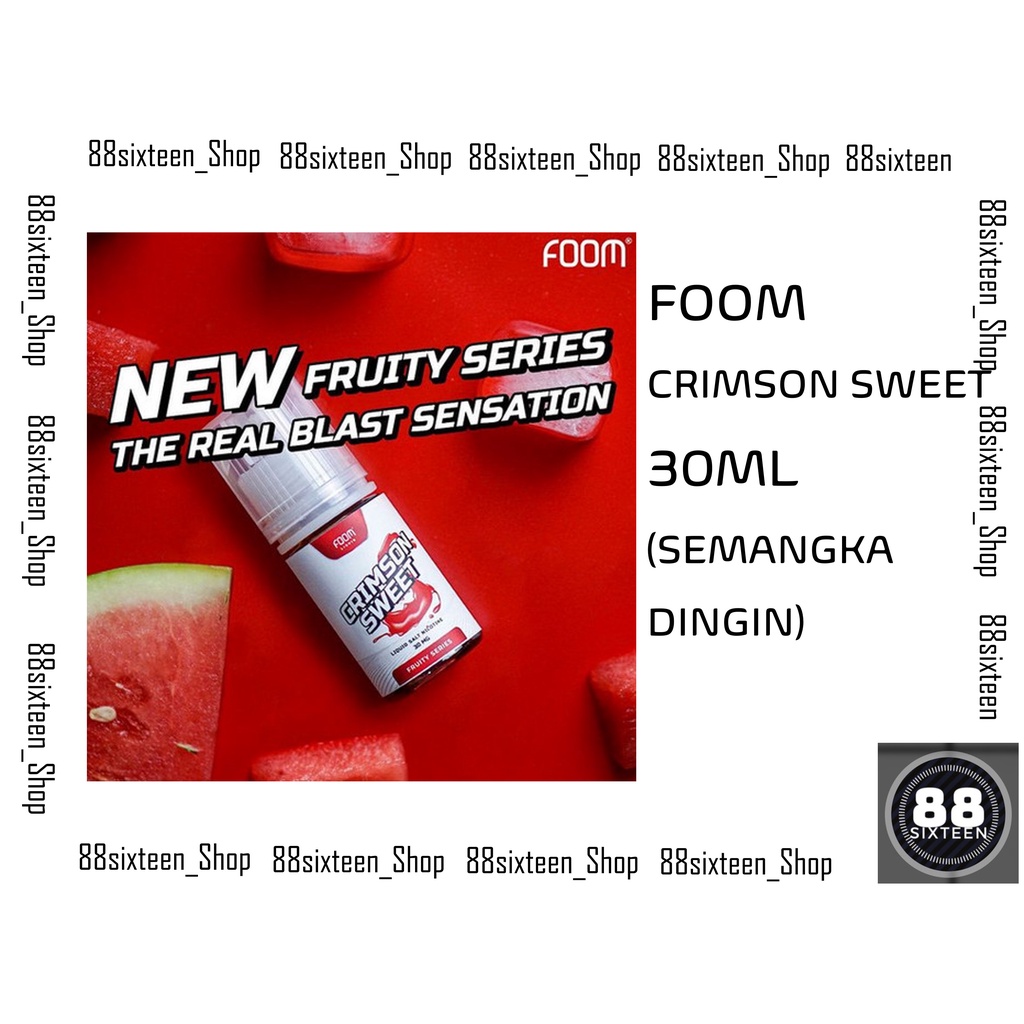 LIQUID 30ML FOOM CRIMSON SWEET RASA SEMANGKA 30MG