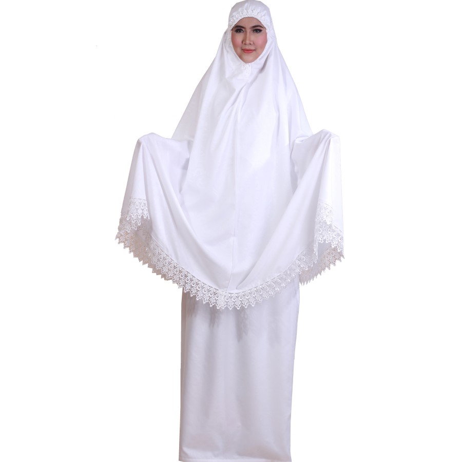 Terbaru Mukena Putih Arafah Zahranaa Renda