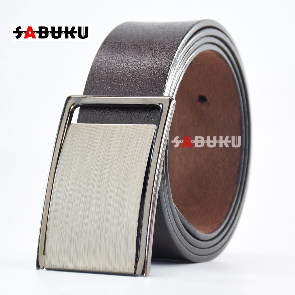 Ikat Pinggang Pria Sabuk Kerja Model Stainless Jepit Otomatis - 002