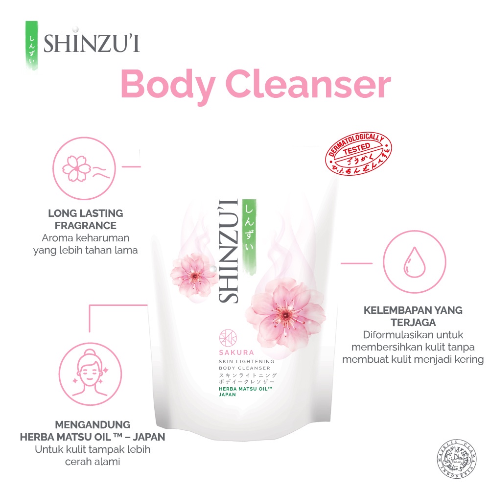 ⭐️ Beauty Expert ⭐️ Shinzui Sabun Cair Refill 400 ml - Shinzui Body Cleanser Skin Lightening Body Wash