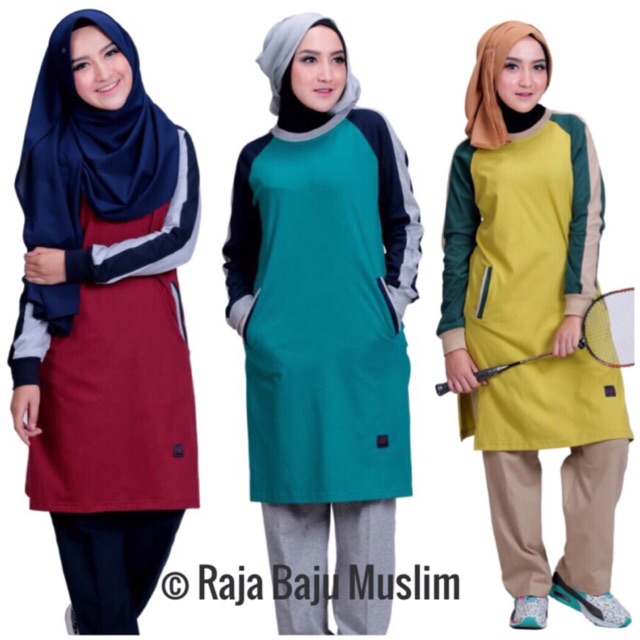 Baju Olahraga Muslimah Bms 07 Shopee Indonesia