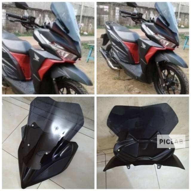 Tameng Vario 150 125 led. kedok vario 150 125 led. Frame Windshield Honda Vario 150 125 led