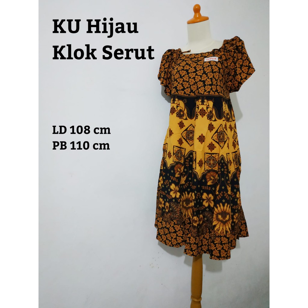 DASTER KLOK SERUT KENCANA UNGU LABEL HIJAU