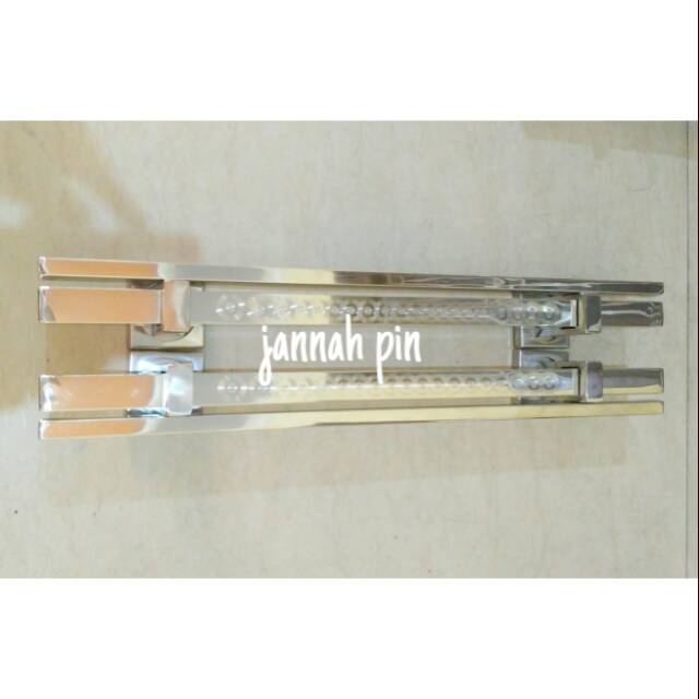 Promo Handle pintu stainles / tarikan pintu pull stainles model twin/tempel panjang 45cm