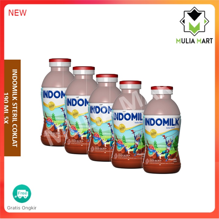 

INDOMILK STERIL COKLAT 190ML 5X /mulia mart