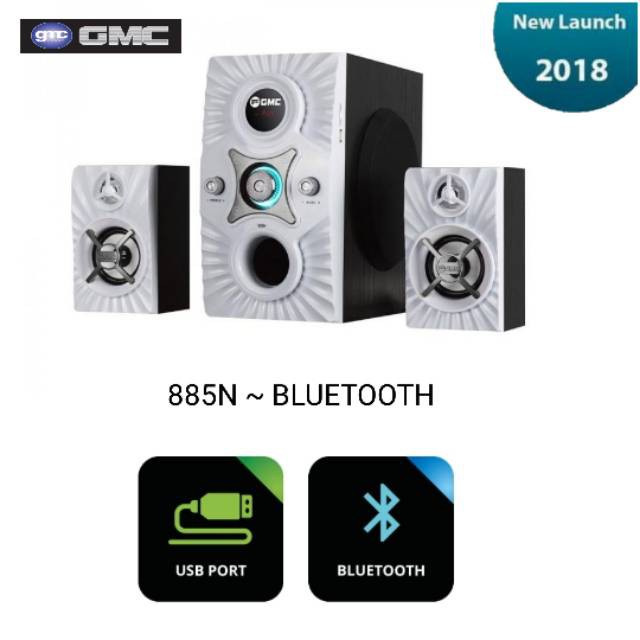 GMC-885N Multimedia Speaker 2.1 (Bluetooth)