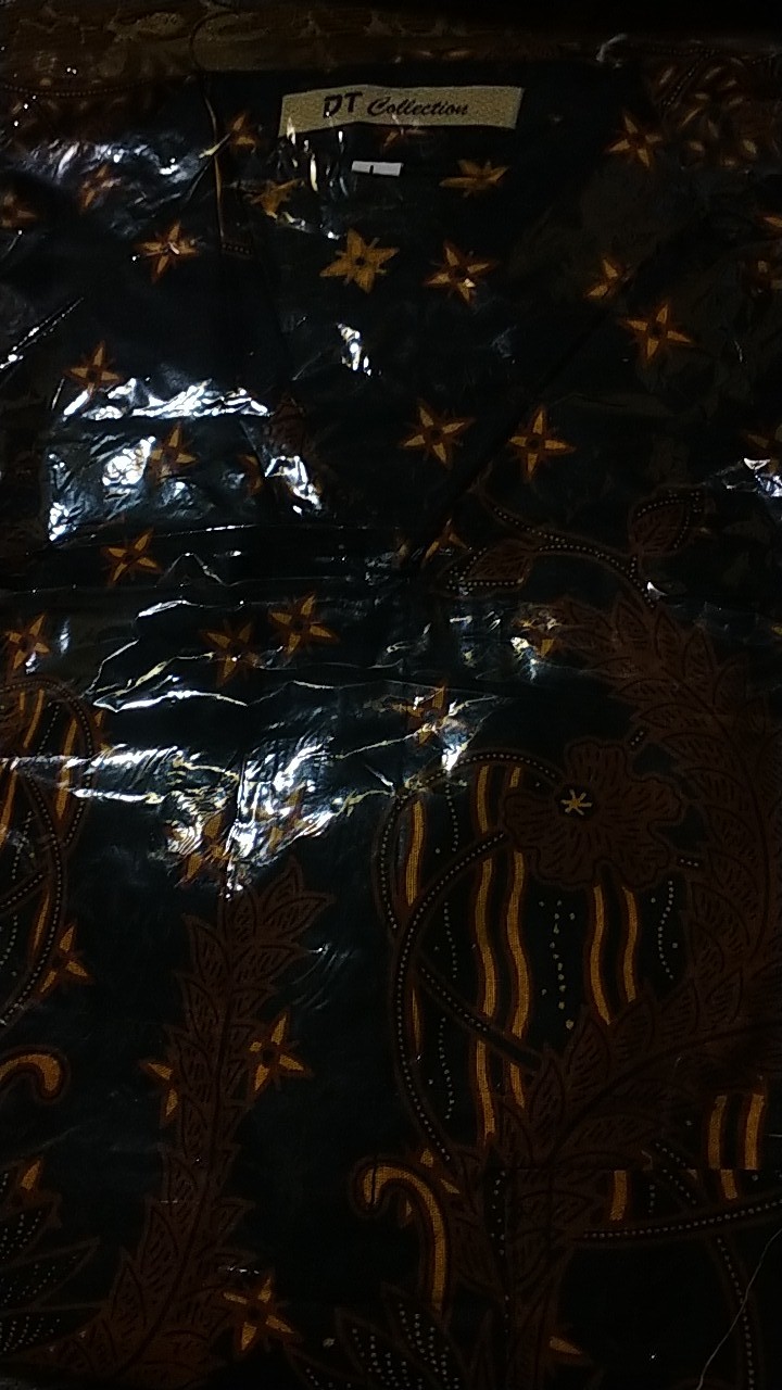 Cod - Dt Collection Kemeja Batik Pekalongan Pria Cowok Lengan Panjang Motif Poenix Hitam