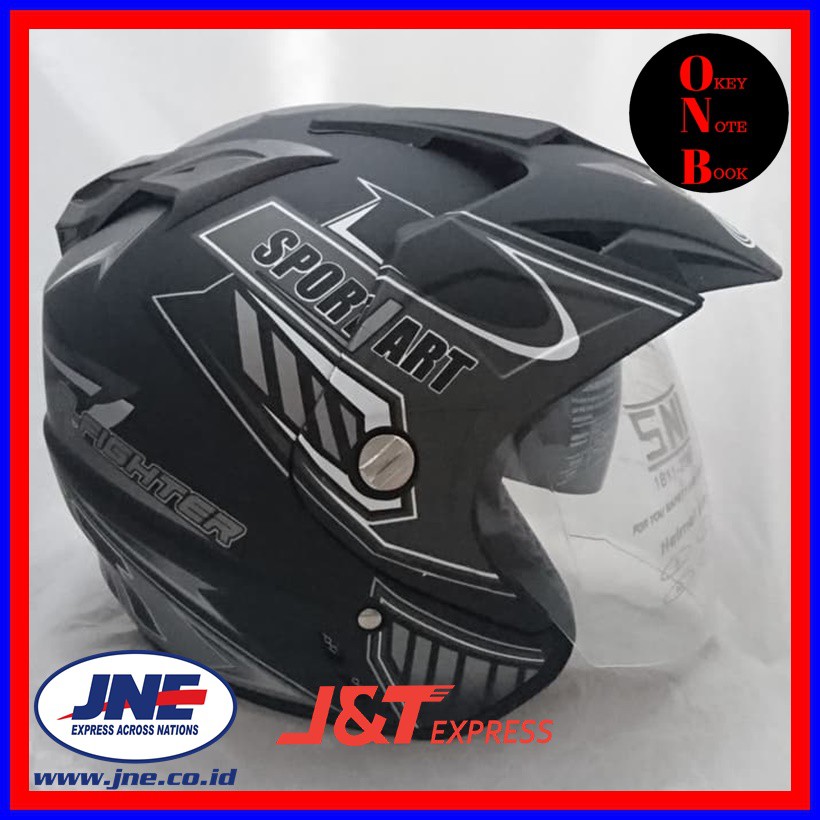 HELM MOTOR / HELM HALF FACE / HELM DMN DOUBLE VISOR SPORT
