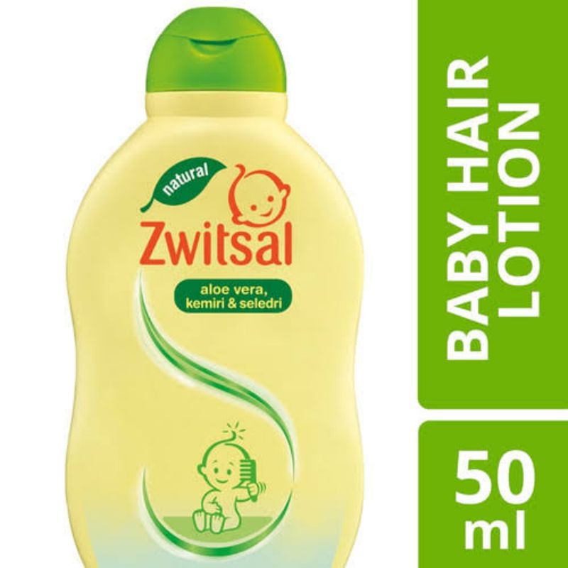 Zwitsal Baby Hair Lotion Natural Aloevera Kemiri &amp; Saledri - Zwitsal Minyak Rambut Bayi Aloe Vera