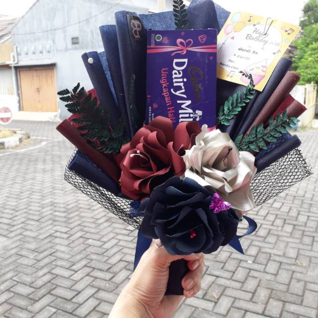 Buket Coklat Jumbo Murah /  Buket Coklat Valentine / Buket Snack / Snack Bouquet Murah