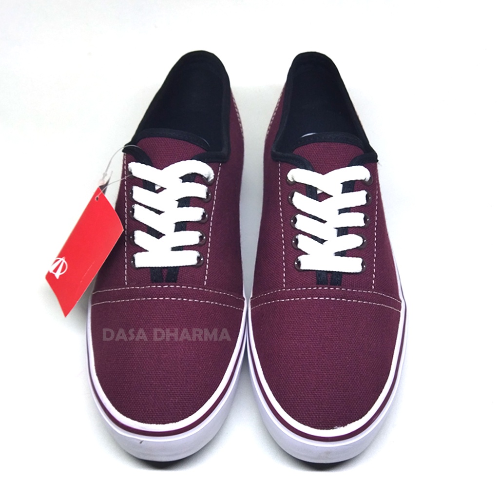 Sepatu Ardiles Sneakers Casual Nongkrong Santai Pria Dewasa Original 100% Merah Maroon