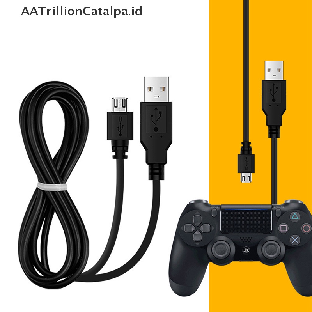 Kabel Power Adapter Charger Transmisi Data USB Untuk ps4 slim / pro