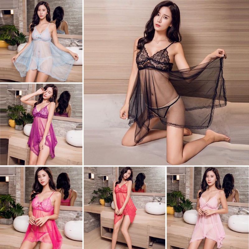 Lingerie Gstring Transparan Baju Tidur Seksi