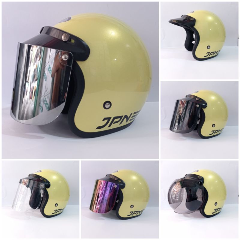 helm bogo dewasa wanita pria cewe cowo jpn original lemon glossy