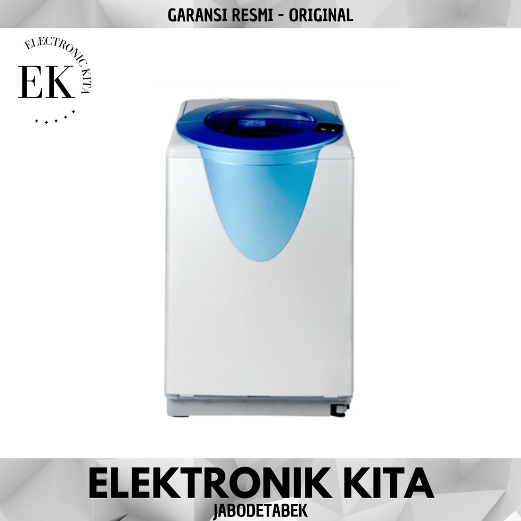 MESIN CUCI AQUA 1 TABUNG 10 KG 11 KG 10.5 KG ANTI BAKTERI LOW WATT INVERTER BIRU TOP LOADING AQW-F10