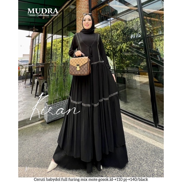 KIRAN DRESS GAMIS PESTA ORI MUDRA HIJAB