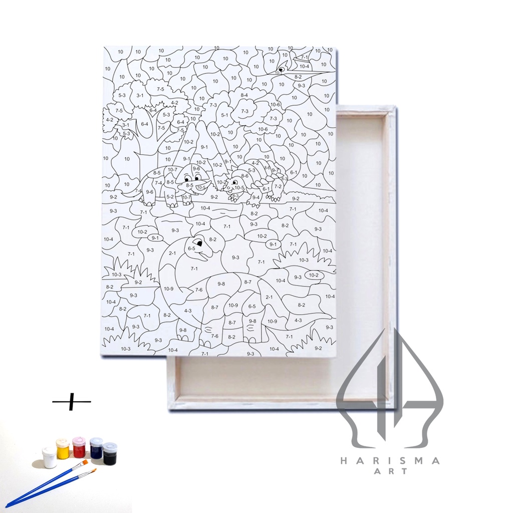 

RK Kanvas Sketsa 25x30 cm Paint By Number Kit / Melukis dengan Nomor