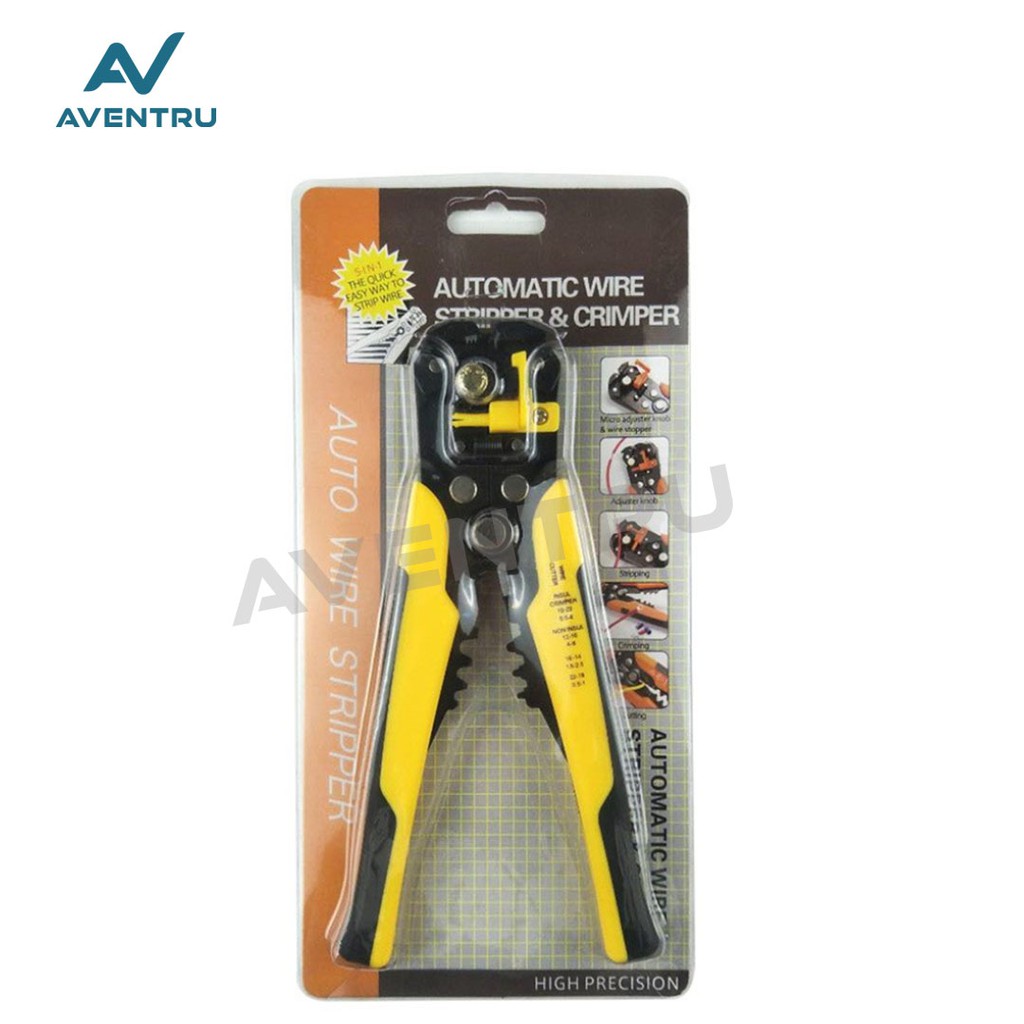 Automatic Wire Stripper Crimper Cutter Pliers Tool Alat Potong Kabel