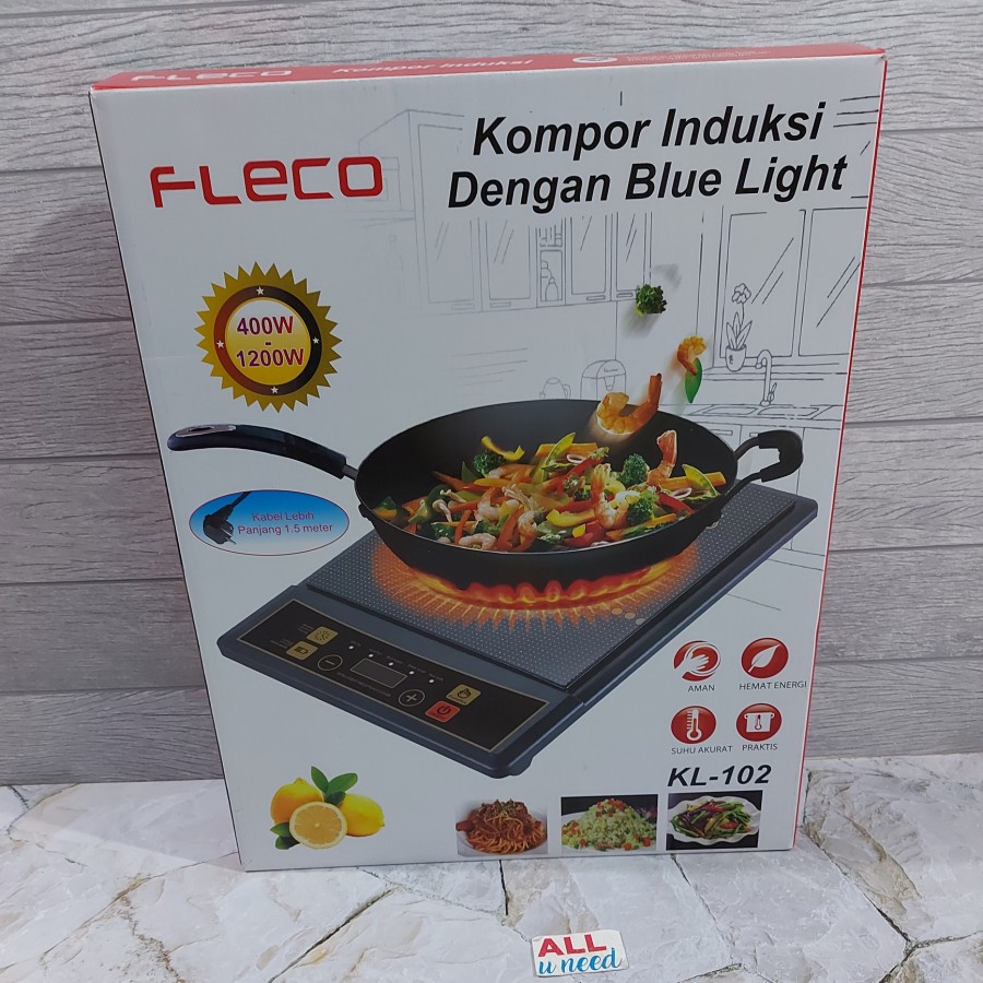 Fleco Kompor Listrik Induksi KL102 Digital 5 Mode Memasak