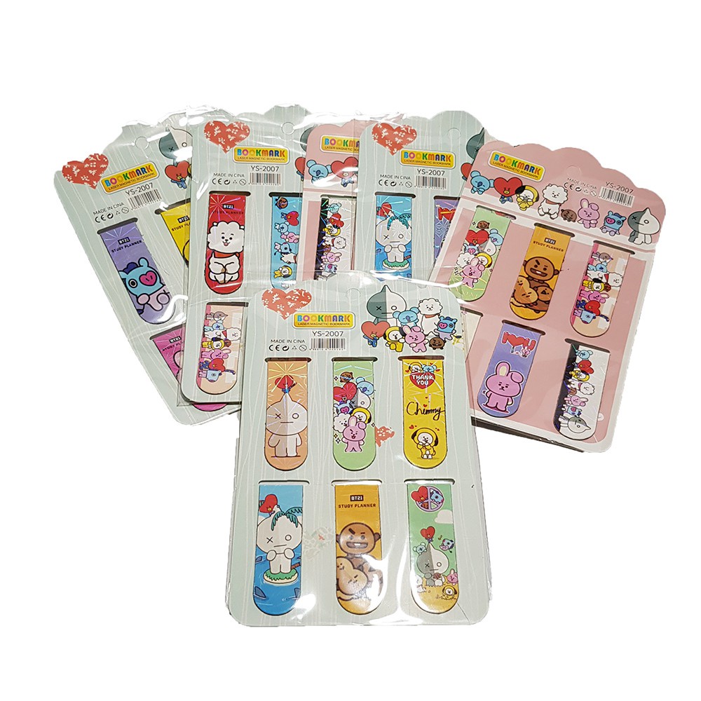 

Pembatas Buku Magnet BTS BT21