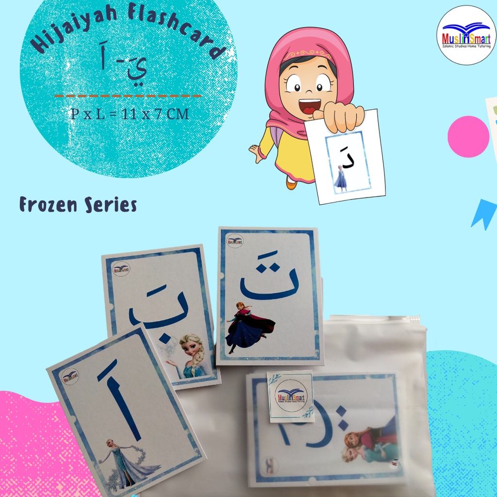 

Flashcard (kartu) hijaiyah Frozen series