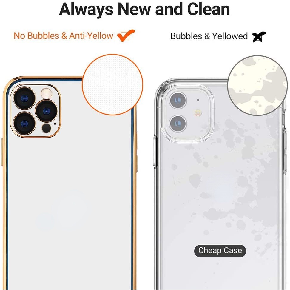 IPHONE Casing Ponsel Silikon Cair Kompatibel Dengan Iphone14 11 12 13 Pro Max X XS Max7Plus8Plus Bening Lembut TPU Plating Bumper Anti Gores Shockproof Pelindung Case Cover