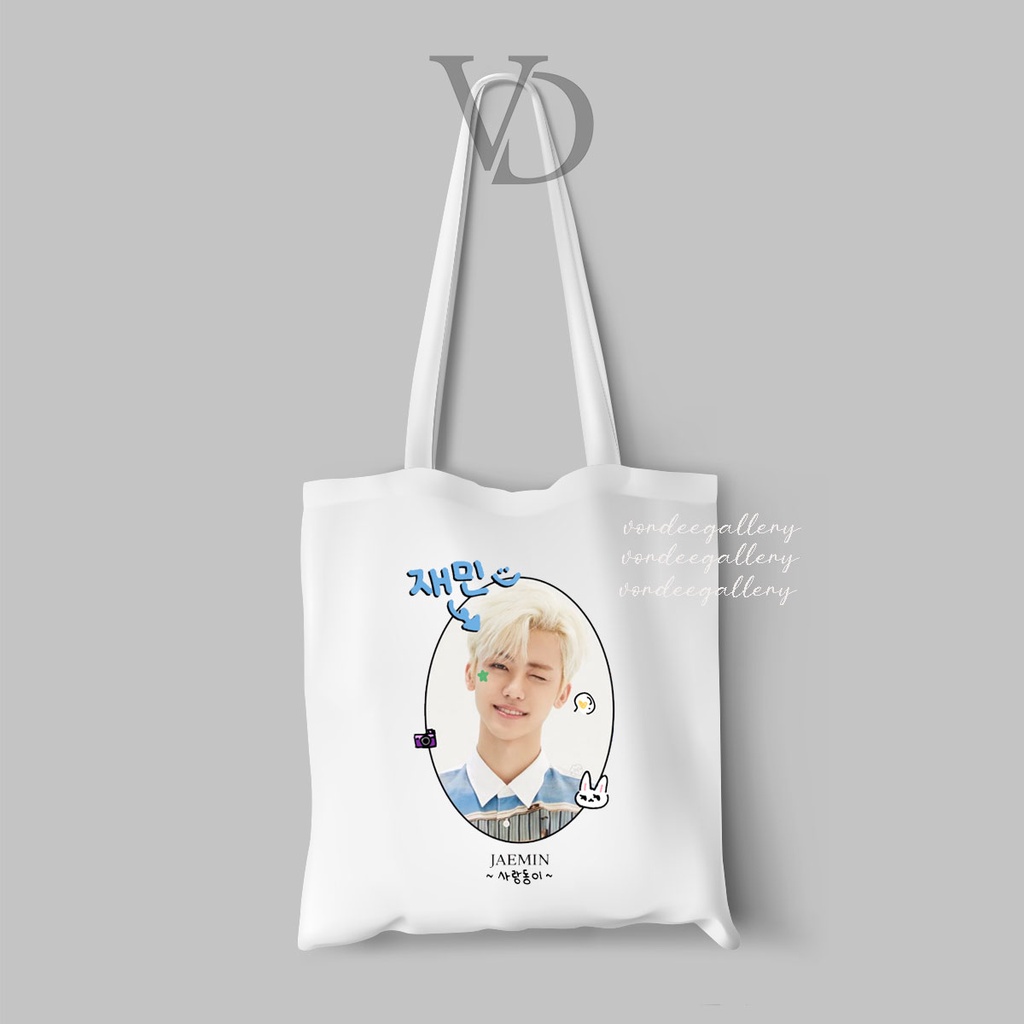 NCT 127 /TOTE BAG Kanvas muka NCT 127  NCT dream/ Korean Fashion Wanita / tas belanja