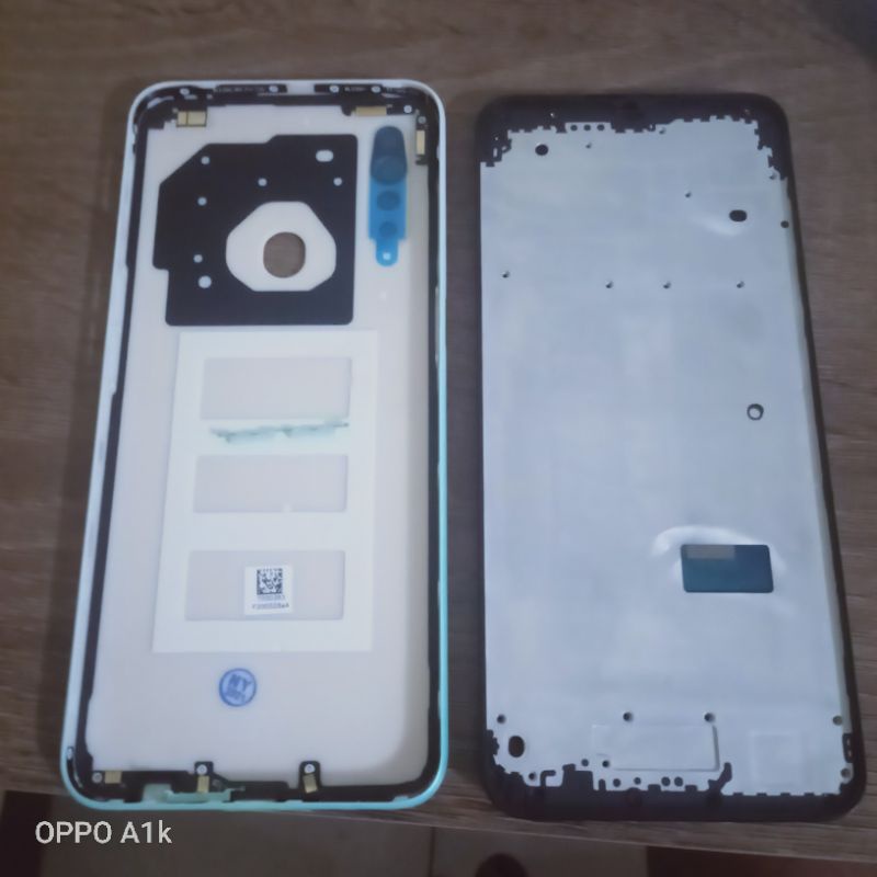 Casing Kesing Fullset+Frame Bezel Tulang Tengah Backdoor Oppo A31 2020 Original