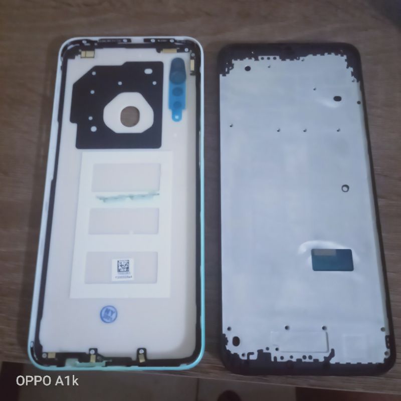 Casing Kesing Fullset+Frame Bezel Tulang Tengah Backdoor Oppo A31 2020 Original