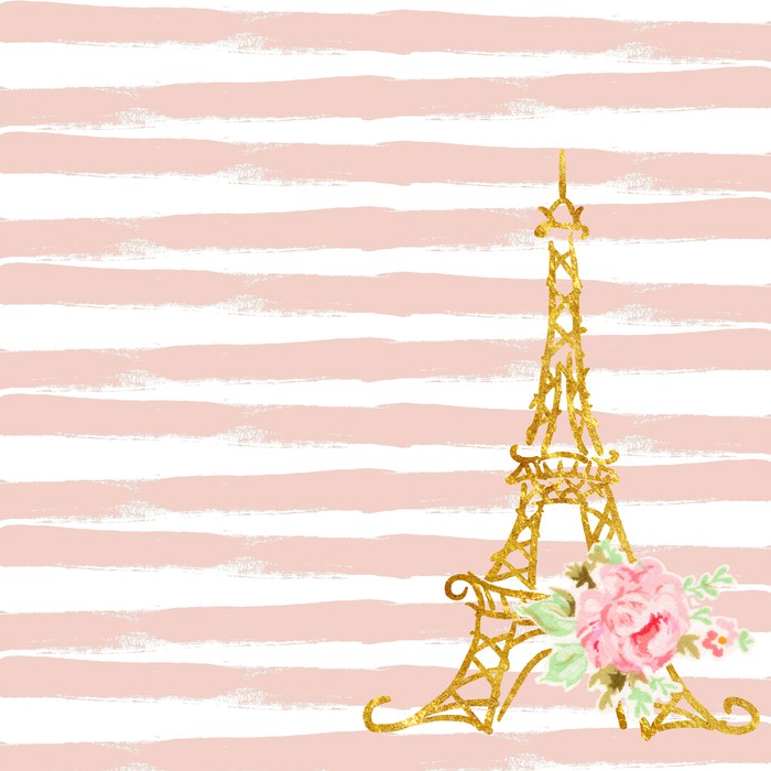 Kertas Scrapbook - Modern Chic Parisian Design