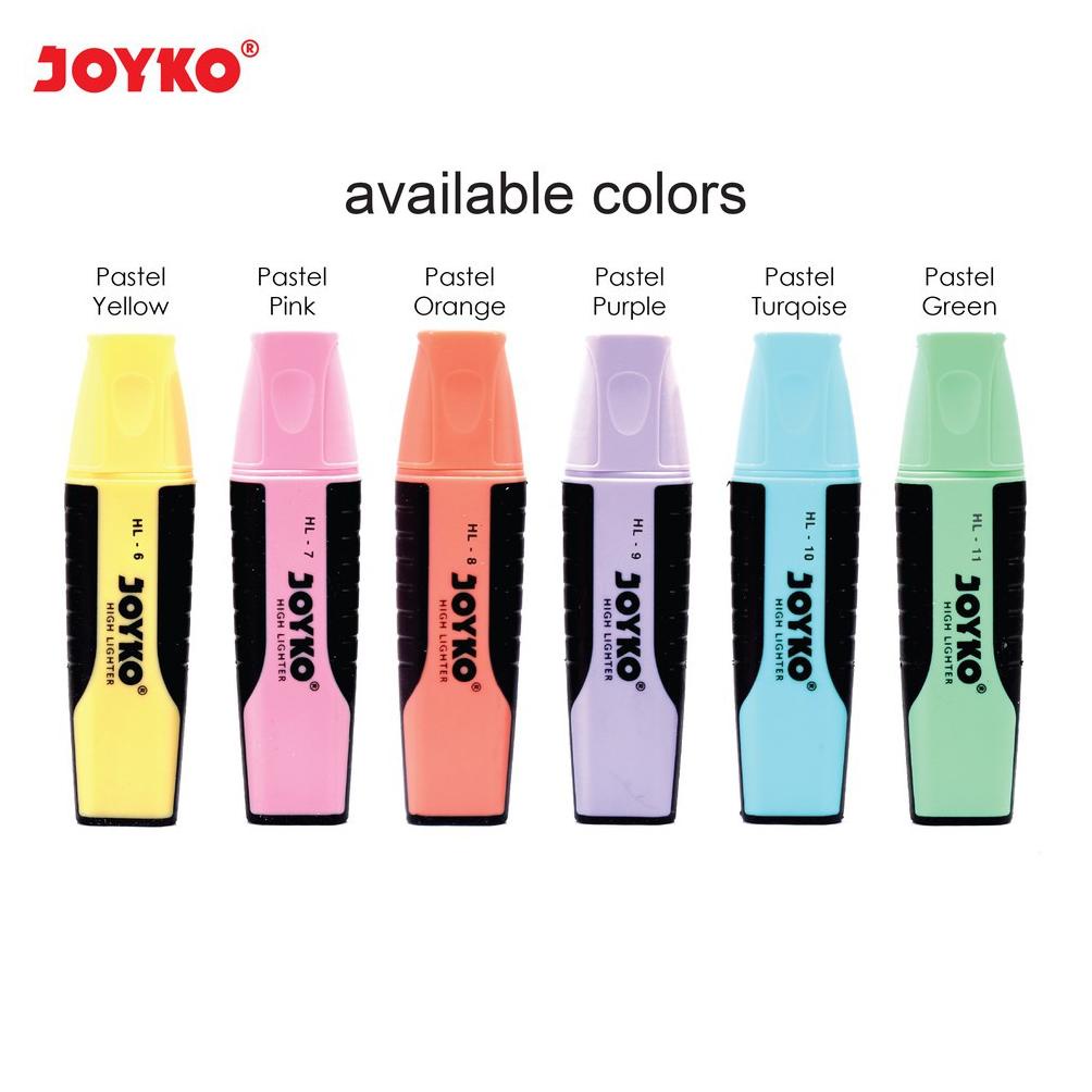 

Highlighter Joyko Warna Pastel HL 6-11 (ORI)