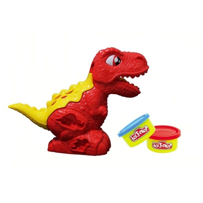 Fun-Doh T-Rex Dinosaurus Merah