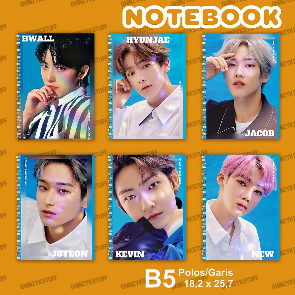 

Notebook KPOP Ukuran B5 26cm x 18cm The Boyz Dreamlike 1